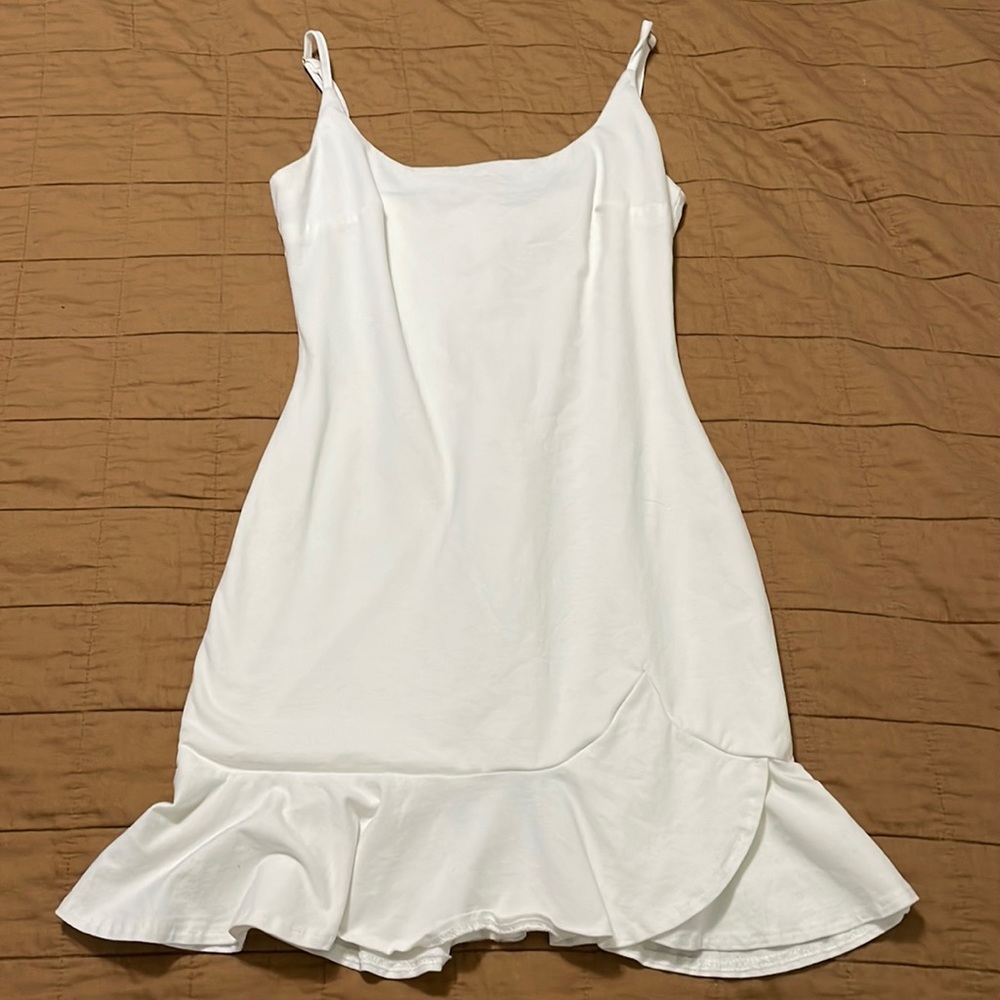 White mini dress